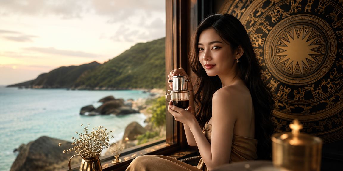 Người chơi bài tại Côn Đảo thưởng thức cà phê và trải nghiệm game bài trực tuyến trên thiết bị di động